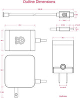 Raspberry Pi SC1731 Accessories Power adapter Pi5 official, Original 45W USB-C Power Supply - White (US)