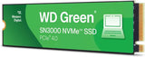 WD WDS100T4G0E 1TB WD Green SN3000 NVMe Internal SSD - Solid State Drive - Gen4 PCIe, M.2 2280, Up to 5,000 MB/s