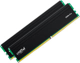 Crucial CP2K32G4DFRA32A Pro 64GB DDR4 RAM Kit (2x32GB), 3200MHz (or 3000MHz or 2666MHz) Desktop Memory