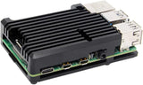 AAAwave Aluminum Alloy Passive Cooling Case for Raspberry Pi 4B Black ODS705