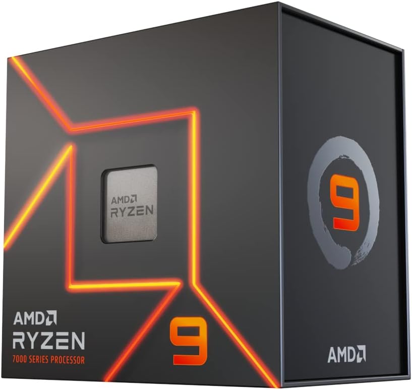 AMD 100-100000589WOF Ryzen 9 7900X 12-Core, 24-Thread Unlocked Desktop Processor