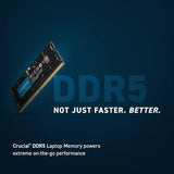 Crucial RAM 16GB DDR5 5600MT/s or 5200MT/s or 4800MT/s Laptop Memory (CT16G56C46S5)