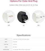 Raspberry Pi Power Adapter Pi5 Official Original 27W Power PD Adapter USB-C 5.1V5A Type-C Interface (White) SC1153