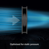 Arctic P14 Max 140mm High-Speed Case Fan PWM 4-Pin 2800RPM Optimised for Static Pressure 0dB Mode (Black) ACFAN00287A