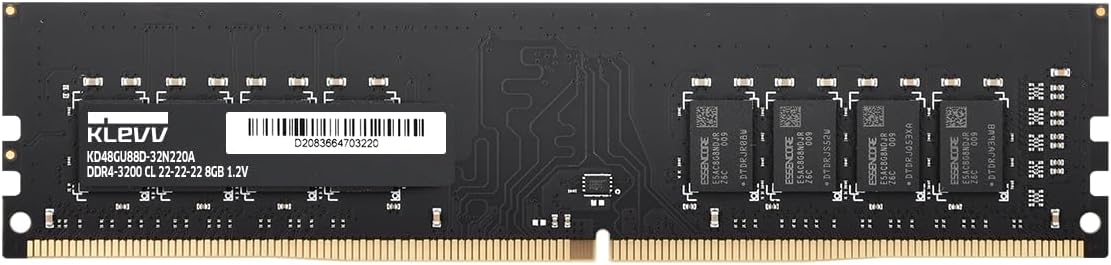 KLEVV KD48GU880-32N220A DDR4 8GB (1x8GB) 3200MHz CL22 1.2V UDIMM Desktop Ram Memory SK Hynix Chip