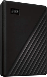WD 1TB My Passport, Portable External Hard Drive, Black, password protection, USB 3.1/USB 3.0 compatible WDBYVG0010BBK-WESN