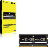 Corsair CMSX32GX5M1A4800C40 Vengeance SODIMM DDR5 RAM 32GB (1x32GB) 4800MHz CL40Intel AMD Laptop Notebook Memory - Black