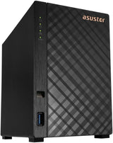 Asustor Drivestor 2 Lite 2 Bay NAS, Quad-Core 1.7GHz CPU, 1GbE Port, 1GB DDR4 - Diskless (AS1102TL)