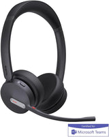 Yealink 1208701 BH70 Dual with Stand  Wireless Headset with Mic for Work, Bluetooth Headphone Teams Certified USB C/A