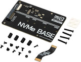 Raspberry Pi 5 8GB Single Board Kit w/ NVMe Base M.2 HAT PCIe Extension and Active Cooler