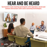 Poly Studio X52 All-In-One Video Bar & TC10 Controller Kit, 4KUHD-60 fps, H.264 High Profile, USB-Wireless LAN 8D8L1AA#ABA