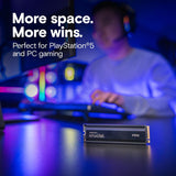 Crucial CT2000P510SSD5 P510 PCIe Gen5 NVMe 2TB SSD with Heatsink, Up to 10,000MB/s, Laptop & Desktop Solid State Drive