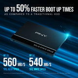 PNY SSD7CS900-250-RB CS900 250GB 3D NAND 2.5" SATA III Internal Solid State Drive (SSD)