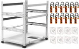 AAAwave 12GPU The Sluice V2 Mining Frame (White) and PCIe Riser V011 Pro (12pcs) with  8 pack of  P12 PWM 120 mm Fans (White)