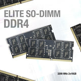 TEAMGROUP TED48G3200C22-S01 Elite DDR4 8GB Single 3200MHz PC4-25600 CL22 SODIMM 260-Pin Memory Module Ram