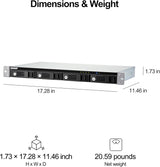 QNAP TR-004U-US 4-bay 1U Hard Drive Enclosure Direct Attached Storage (Das) with Hardware RAID USB 3.0 Type-C
