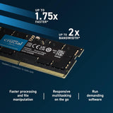 Crucial RAM 32GB DDR5 5600MT/s or 5200MT/s or 4800MT/s Laptop Memory (CT32G56C46S5)