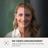 AVerMedia PW310P Webcam - Full 1080p 30fps HD Camera with Autofocus and Dual Stereo Microphones