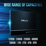 PNY SSD7CS900-250-RB CS900 250GB 3D NAND 2.5" SATA III Internal Solid State Drive (SSD)