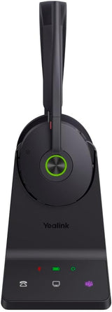Yealink 1208655 WH68 ANC DECT&Bluetooth Wireless Dual Headset Teams Certified 6X Noise Cancelling Mic
