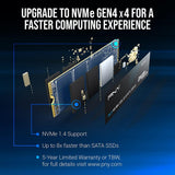 PNY CS2241 500GB M.2 NVMe Gen4 x4 ,up to 4,700MB/S ,  Internal Solid State Drive (SSD) M280CS2241-500-RB