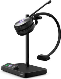 Yealink WH62 Mono Teams Wireless Headset with Microphone for PC, Laptop Zoom Teams Certified Headset for Office IP VoIP Phones