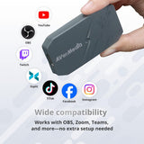 AVerMedia BU113G2 CamStream 4K White 4K60 HDMI Capture Card-DSLR,Camcorder,Action Camera,Low Latency for Streaming & VC