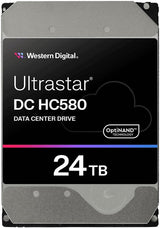 WD Ultrastar DC HC580 Hard Drive 24 TB 3.5" SATA 6Gb/s 7200 RPM Internal Hard Drive WUH722424ALE6L4