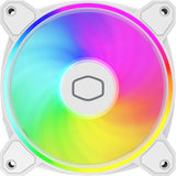 Cooler Master MasterFan MF140 Halo², Duo-Ring ARGB Gen2 LED140mm PWM, Hybrid Frame Case fan, Liquid-White MFL-B4DW-16NP2-R2