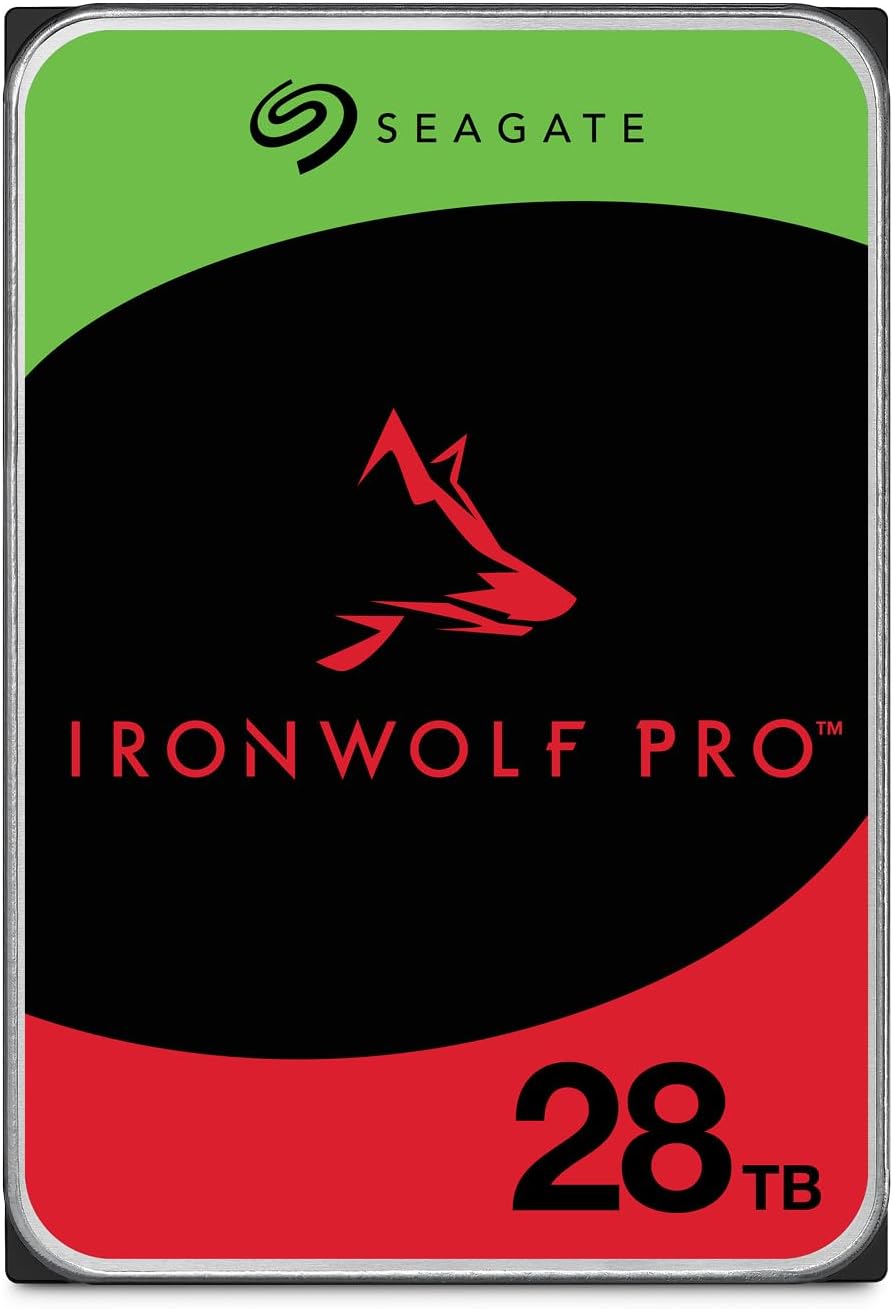 Seagate ST28000NT000 IronWolf Pro ST28000NT000 28TB 7200 RPM 512MB Cache SATA 6.0Gb/s 3.5" Internal Hard Drive
