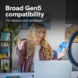 Crucial CT1000P510SSD8 P510 1TB Gen5 NVMe SSD, Up to 11,000 MB/s, PCIe 5.0 M.2 2280 SSD, Internal Solid State Drive