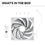 TRYX F-R140P-NN1M-G0W ROTA PRO 140mm Case Fan 4-Pin PWM LCP Material FDB 1650RPM Airflow High-Performance Quiet - White