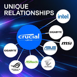 Crucial CP2K16G56C46U5 Pro 32GB DDR5 RAM Kit (2x16GB),5600MHz (or 5200MHz or 4800MHz) Desktop Memory UDIMM 288-pin - Black