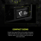 MSI MAG A850GL PCIE 5.1 & ATX 3.1 Gaming Power Supply Full Modular 80 Plus Gold Certified 850W MAGA850GLPCIE5
