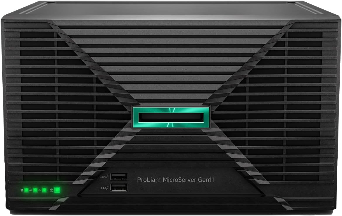HPE P86811-005 ProLiant MicroSvr Gen11 6315P 2.8GHz 4-Core 1x16GB 4LFF-NHP iLO KIT 1GbE 1x180W PS Micro Server