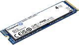 Kingston SNV3S/4000G NV3 4TB M.2 2280 NVMe SSD PCIe 4.0 Gen 4x4 Up to 6000 MB/s