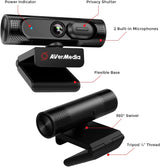AVerMedia PW315 Full HD 1080p 60fps Webcam,CamEngine and 3rd Party Software Support