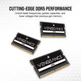 Corsair CMSX16GX5M1A4800C40 Vengeance SODIMM DDR5 RAM 16GB (1x16GB) 4800MHz CL40 Intel AMD Laptop Notebook Memory -Black