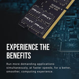 PNY MN32GK2D43200-TB Performance 32GB (2x16GB) DDR4 DRAM 3200MHz CL22  1.2V Notebook/Laptop (SODIMM) Memory Kit