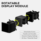 TRYX L-P240L-AM2M-G0K PANORAMA SE 240 ARGB 240mm AIO Rotatable MOLED Curved Screen 3D Cooler Asetek Adela - Black