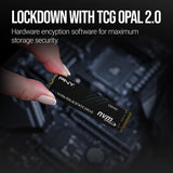 PNY M280CS2150-1TB-TB CS2150 1TB Gen5 PCIe NVMe M.2 2280 3D NAND SSD ,Up to 10,200/8,300 MBs -Internal Solid-State Drive