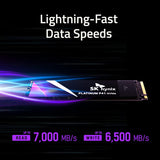 SK Hynix Platinum P41 1TB PCIe NVMe Gen4 M.2 2280 Internal Gaming SSD, Up to 7,000MB/S , Solid State Drive SHPP41-1000GM-2