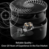 ARCTIC Summair Plus Foldable table fan with integrated rechargeable battery USB-C connection 600-3300 rpm - Black (AEBRZ00024A)