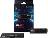 SAMSUNG 990 PRO SSD 2TB PCIe 4.0 M.2 Internal Solid State Drive MZ-V9P2T0B/AM