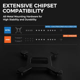 TRYX Panorama 360 Muti-Compatible ARGB AMOLED L-Shaped 3D Anamorphic Display Custom AIO Cooler (Black) L-P360A-AS3M-G0K