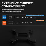 TRYX Panorama 280 Muti-Compatible ARGB AMOLED L-Shaped 3D Anamorphic Display Custom AIO Cooler (Black) L-P280A-AS2M-G0K