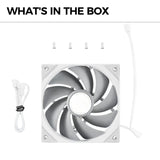 TRYX F-R120P-NN1M-G0W ROTA PRO 120mm 4-Pin PWM, LCP Material FDB, 2250RPM, High-Performance Quiet PC Fan - White