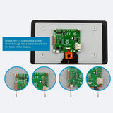 Raspberry Pi SC1227 7-Inch touch display screen for Raspberry Pi single board computers