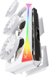 XFX Mercury AMD Radeon RX 9070XT OC Magnetic Air White Edition with RGB 16GB GDDR6 HDMI 3xDP, AMD RDNA 4 RX-97TMARGW9