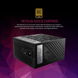 MSI PCIE 5 & ATX 3.0 Gaming Power Supply Full Modular 80 Plus Gold Certified 1000W Compact Size ATX PSU MPGA1000GPCIE5